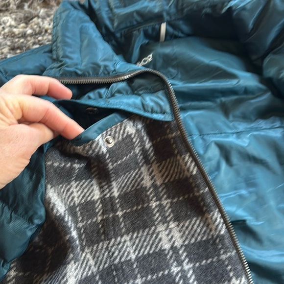 Toad&Co Breckinridge women’s jacket wool Hybrid puffy turquoise gray plaid NWT M - Picture 14 of 16